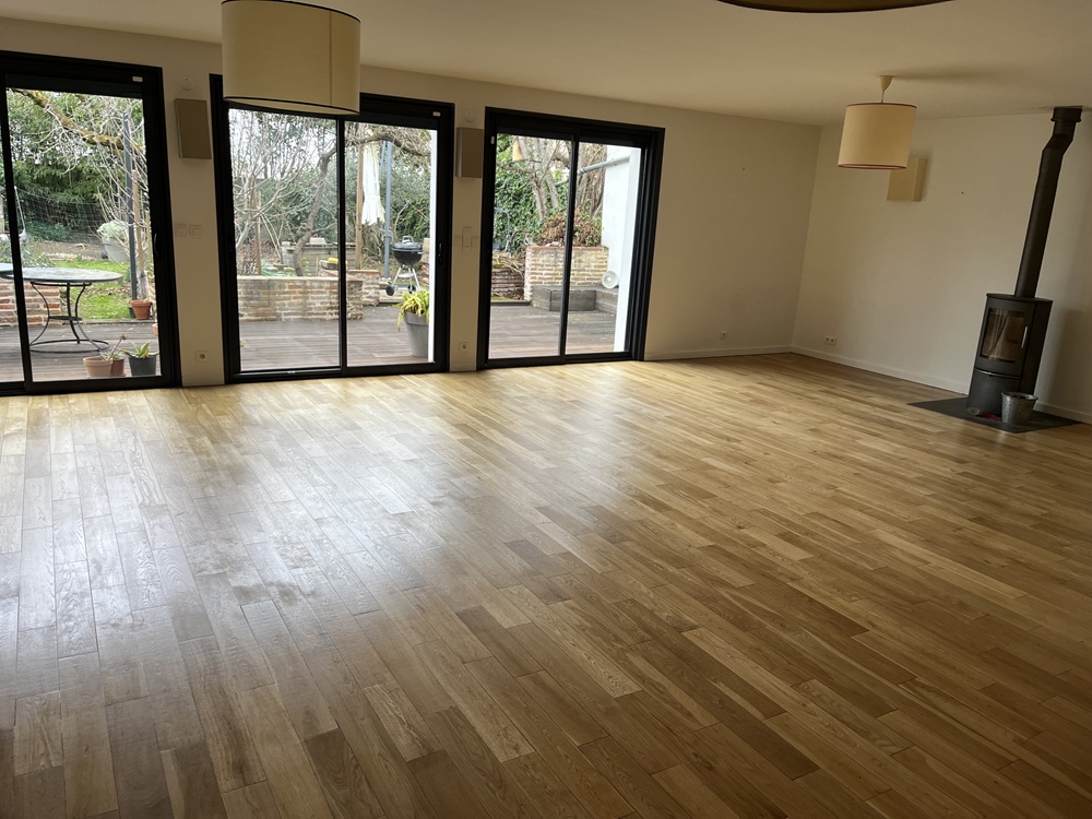 Rénovation complète d’un parquet en chêne à Tournefeuille (31)